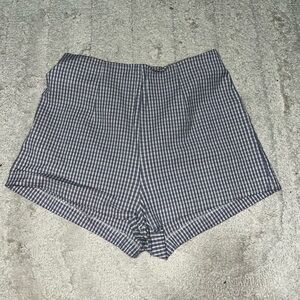 UO Gingham High Waisted Shorts